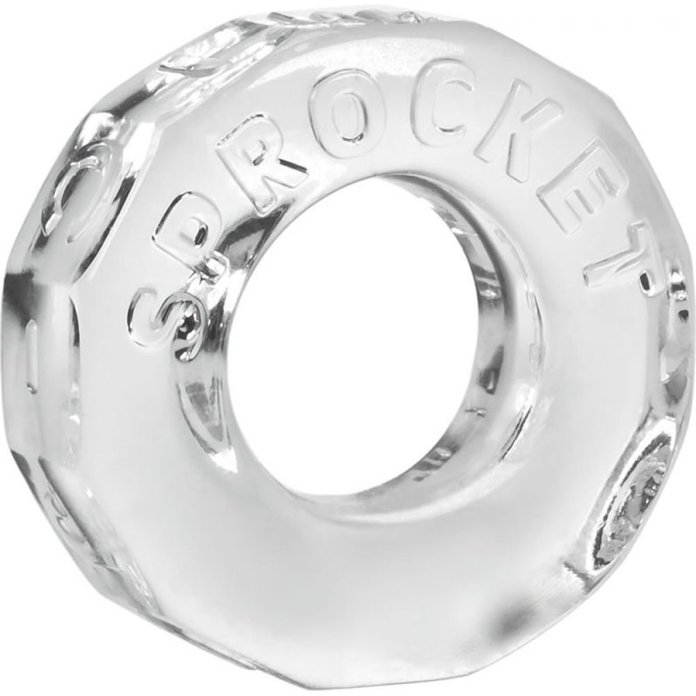 OXBALLS Sprocket Cock Ring, One Size, Clear