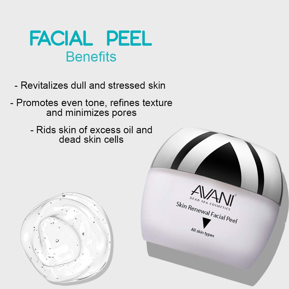 AVANI Classics Skin Renewal Facial Peel | Enriched with Vitamins E & C | Infused with Dead Sea Minerals - 1.7 fl. oz. (Single): Beauty