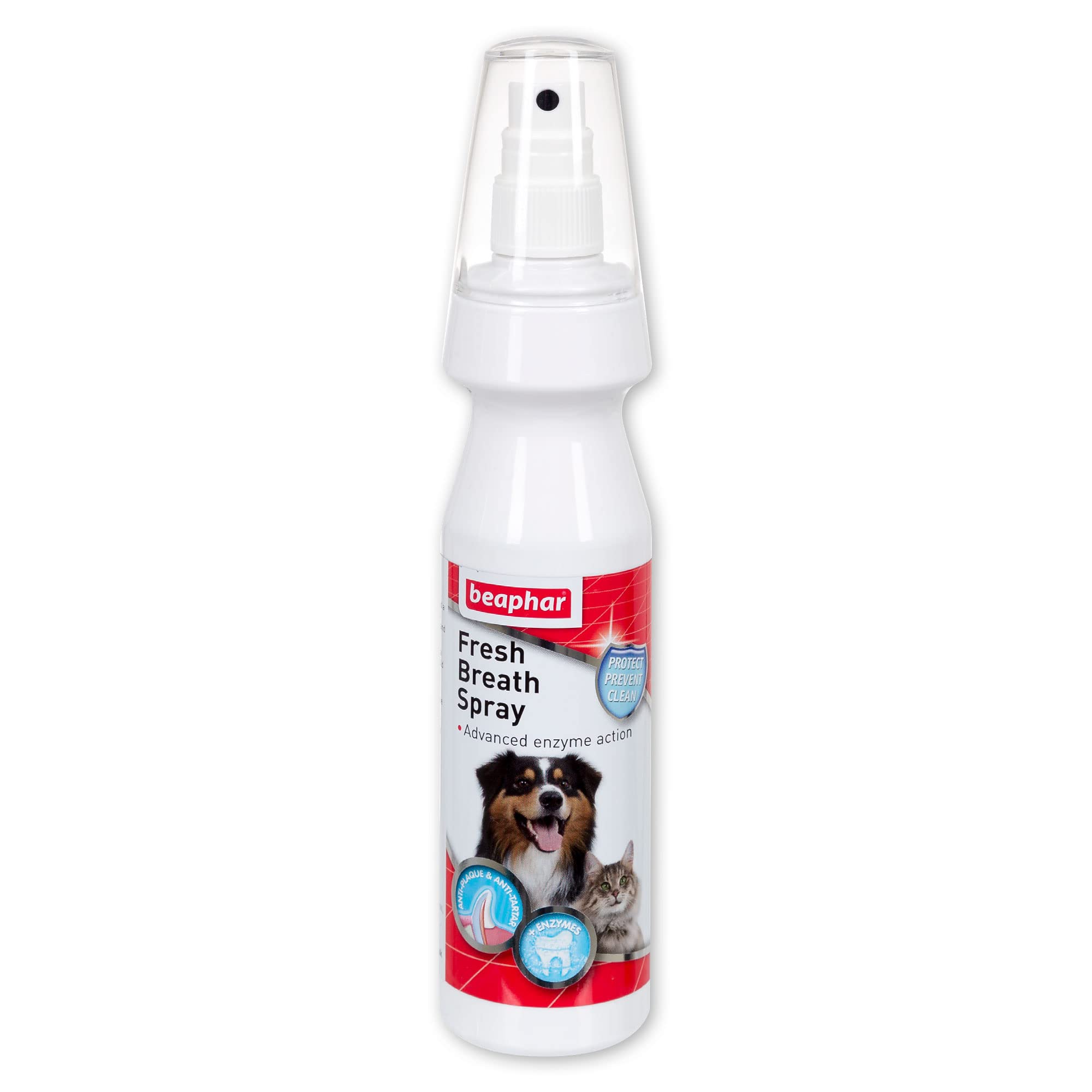 Beaphar - Fresh Breath Anti-Plaque Spray - Dental Care for Dogs & Cats - Helps Prevent Bad Breath -Combats Plaque & Tartar - 150ml