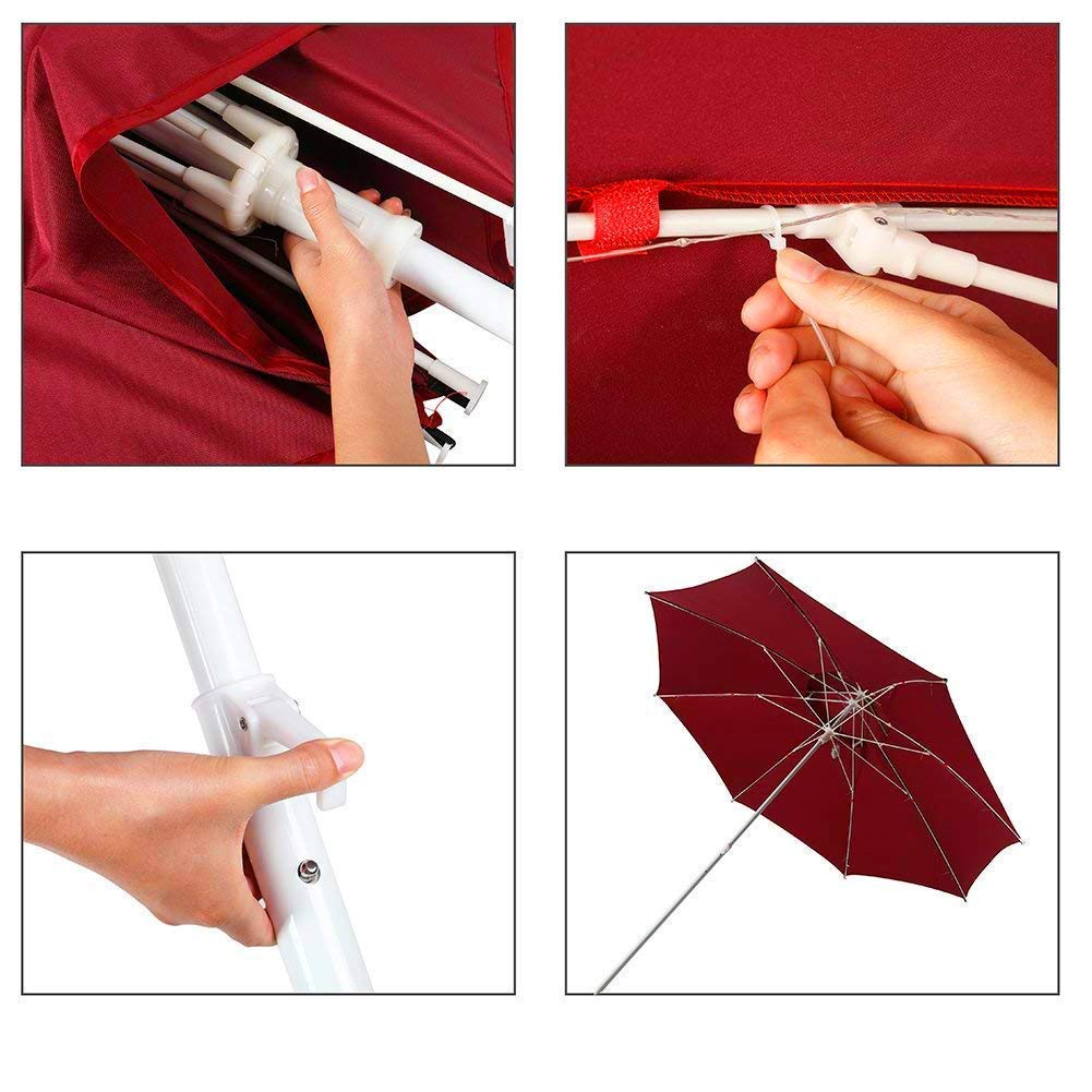 Dbfairy Solar Operated Outdoor Umbrella Lights 8 Ribs 104 Led 8 Mode Soft Starry String Lights For Swimming Pool Backyard Balcony Coffee Shop Hanging Sun Umbrella Decor Battery Replaceable White Umbrella Lights