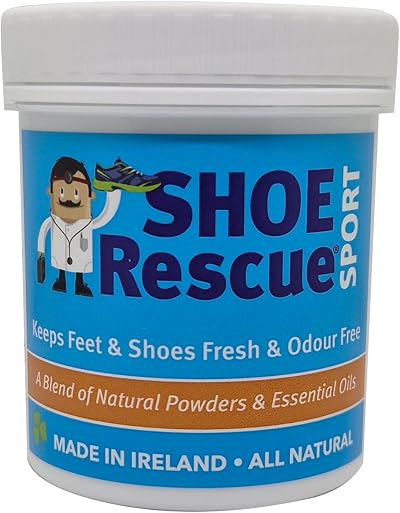 Shoe Rescue Foot Powder 100g - Natural Odour Eliminator by Podiatrist