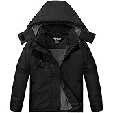 Spmor Girls' Waterproof Ski Jacket Warm Coat Windproof Winter Snowboarding Jacket