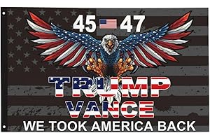 YOYNIIRE Trump 45th 47th President Flag Trump Vance Won Took America Back Flag for House Yard Bedroom Garden Car Indoor and Outdoor Decor Bannar for Room Tapestry Gift with 2 Brass Grommets