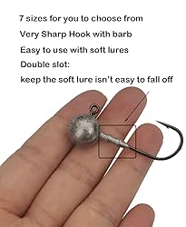 Laxygo 10pcs/Pack Fishing Jig Head Hooks Lead Jig