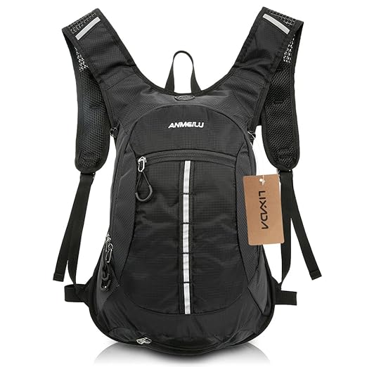 Fahrradrucksack Damen & Herren 15L - Leichter Kleiner Tagesrucksack für den Alltag - Wasserdicht Motorrad Rucksack Wanderruck