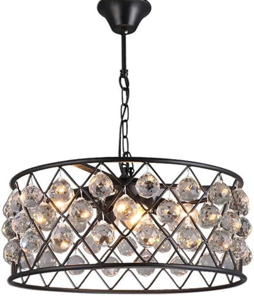 Kristall Lampe Pendelleuchte Wohnzimmer Hangende Rund Retro Industrielle Hangeleuchte Beleuchtung Leuchte Vintage Hangelampe Kronleuchter Esszimmer Schlafzimmer Deckenleuchte 4 Flammig O45cm E27 Amazon De Beleuchtung