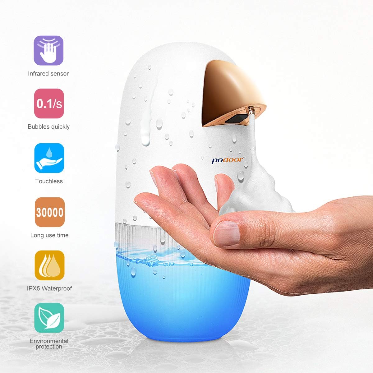 dispenser di sapone a batteria