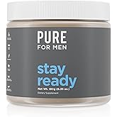 Pure for Men Original Cleanliness Stay Ready Fiber Supplement Powder | Helps Promote Digestive Regularity | Psyllium Husk, Aloe Vera, Chia Seeds, Flaxseeds | Proprietary Formula | 180 gm Vegan Blend