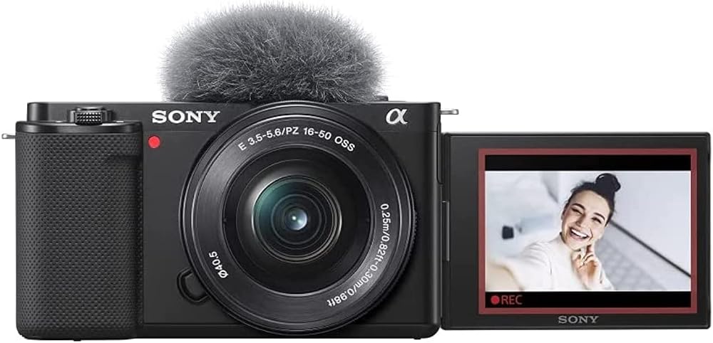 Sony ZV E10L Mirrorless Vlog Camera 16-50mm Kit APS-C 4K Real-Time Eye AF