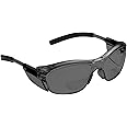 3M Safety Glasses with Readers, Nuvo Readers, +2.0 Diopter, ANSI Z87, Gray Lens, Gray Frame, Soft Nose Bridge, Side Shields