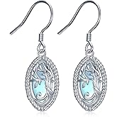 Tree of Life Earrings 925 Sterling Silver Moonstone Tree of Life Dangle Drop Earrings for Women Tree of Life Jewelry Gifts