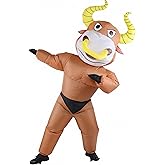 Yeenuo Inflatable Bull Costume for Adults Funny Muscle Suit Animal Outfit for Halloween Cosplay Party Festival Men & Women