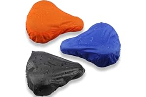 Coopache Bike Seat Cover Waterproof, Bicycle Saddle Rain Dust Cover, Protective Water Resistant Bicycle Seat Protector Shield (3 packs)