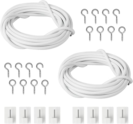 cortina cuerdas para cortinas blanco