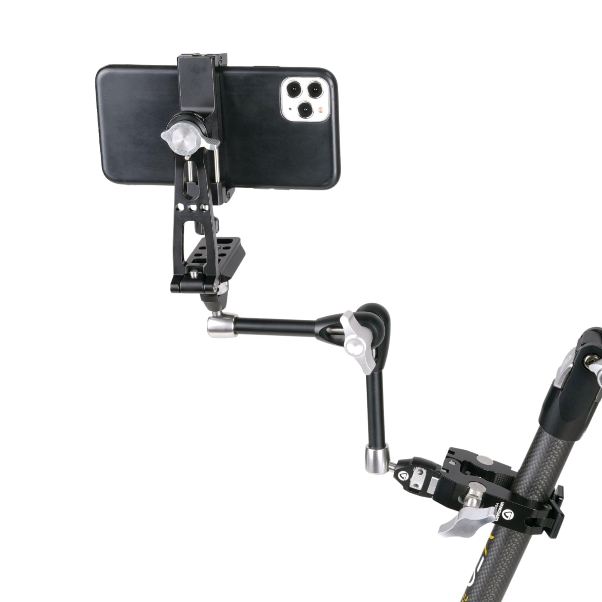 VANGUARD VEO CP-65 KIT – 65MM CLAMP, TRIPOD SUPPORT ARM AND SMARTPHONE HOLDER