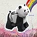 Hoverheart Rechargeable 6V/7A Plush Animal Ride On Toy for Kids (3 ~ 7 Years Old) with Safety Belt (Panda)