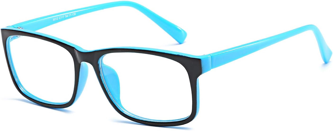 Anti Blue Light Glasses Anti Eye Strain Hipster Eyeglasses for Women Men 8012