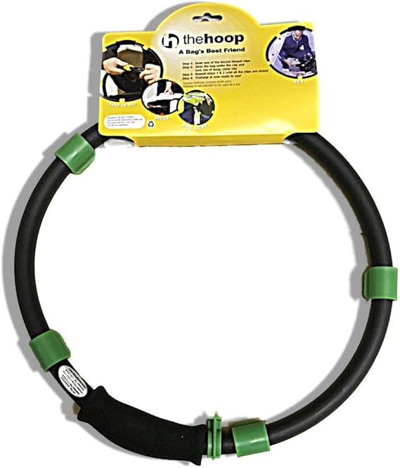 Black Handy Hoop Ring Sack Bin Refuse Garbage Bag Holder Plastic With