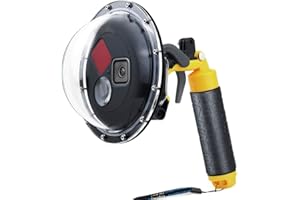 SOONSUN Dome Port for GoPro Hero 9 10 11 12 13 Black, Underwater Dome Lens with Waterproof Housing Case Built-in Switchable Red Filter, 10x Close-up Macro Filter and Standard Mode