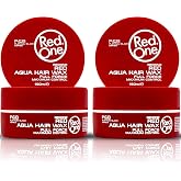 4 X Red One Maximum Control Red Aqua Hair Wax 150ml