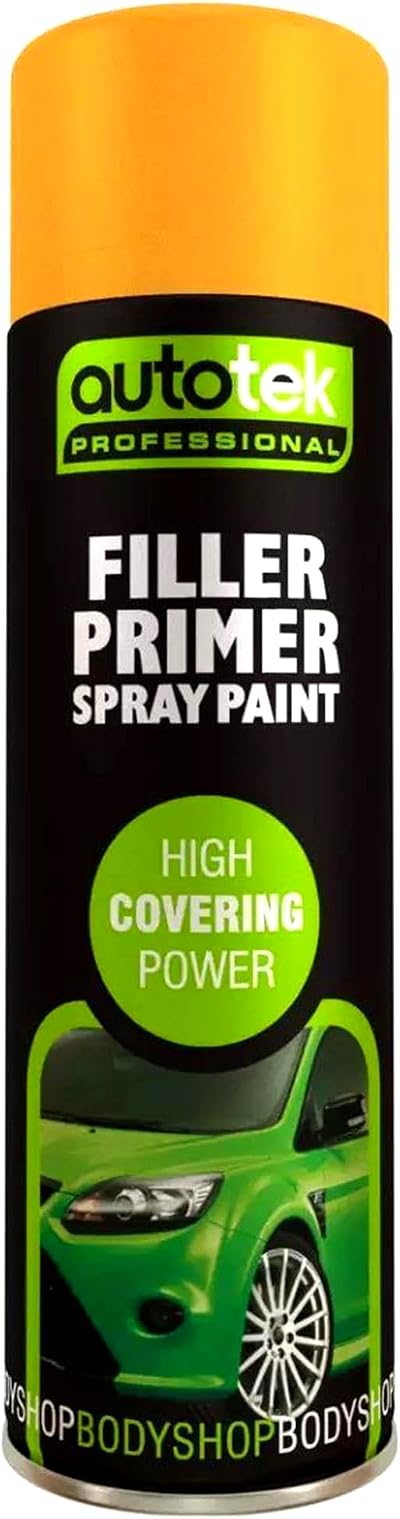 Autotek Professional High Covering Power Spray Paint Filler Primer 500ml