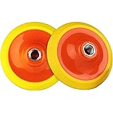Ouya 2PCS 4.5 Inch Hook and Loop Backing Plate 5/8"-11 Thread Pads for Rotary Polishing Machine