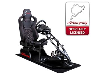 SPEEDMASTER ® Pro Schwarz - Carbonfaser Optik - Nürburgring Edition - Rennsitz - PS4 XBOX - Simracing