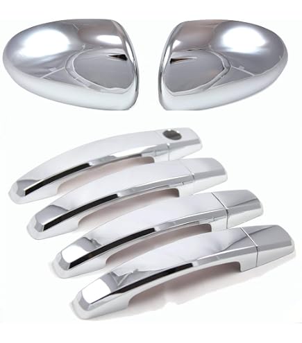 Chrome Stainless Door Handle Covers – RHD – Fits BMW E39 5-Series 96-03 & E38 7-Series 95-01 – 8-Piece Set 2 thumbnail image