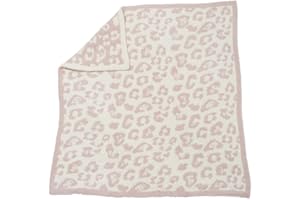 Barefoot Dreams CozyChic in The Wild Baby Blanket, Dusty Rose/Cream