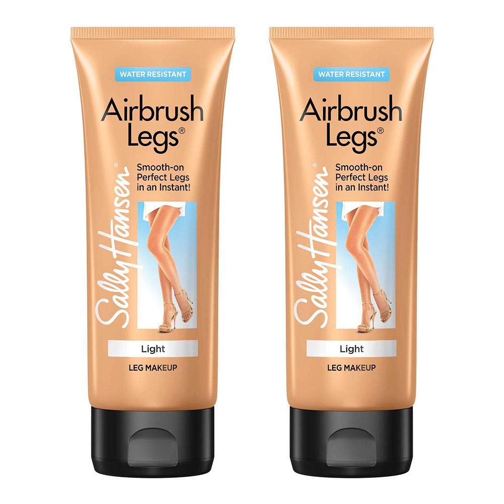 Sally Hansen Airbrush Legs, Leg Makeup Lotion, Light, 4 Ounce (Pack of 2)