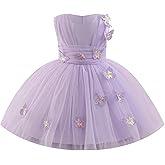 FYMNSI Kids Girls Birthday Dress Princess Butterfly Ruffle Tulle Tutu Dresses Toddler Formal Wedding Pageant Party Prom Gown