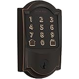 Schlage Encode Smart Wi-Fi Deadbolt with Camelot Trim in Aged Bronze