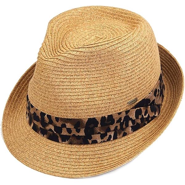 Trendy Apparel Shop Leopard Print Trimmed Ribbon Band Wool  display picture 1