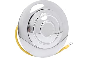 Billet Aluminum Steering Wheel Horn Button 121806A Banjo Big Polished Horn Button for 9 Screw/Fastener Steering Wheels