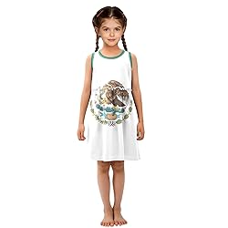 Aflyko Spring Dress for Girl Flag of Mexico Kiddo