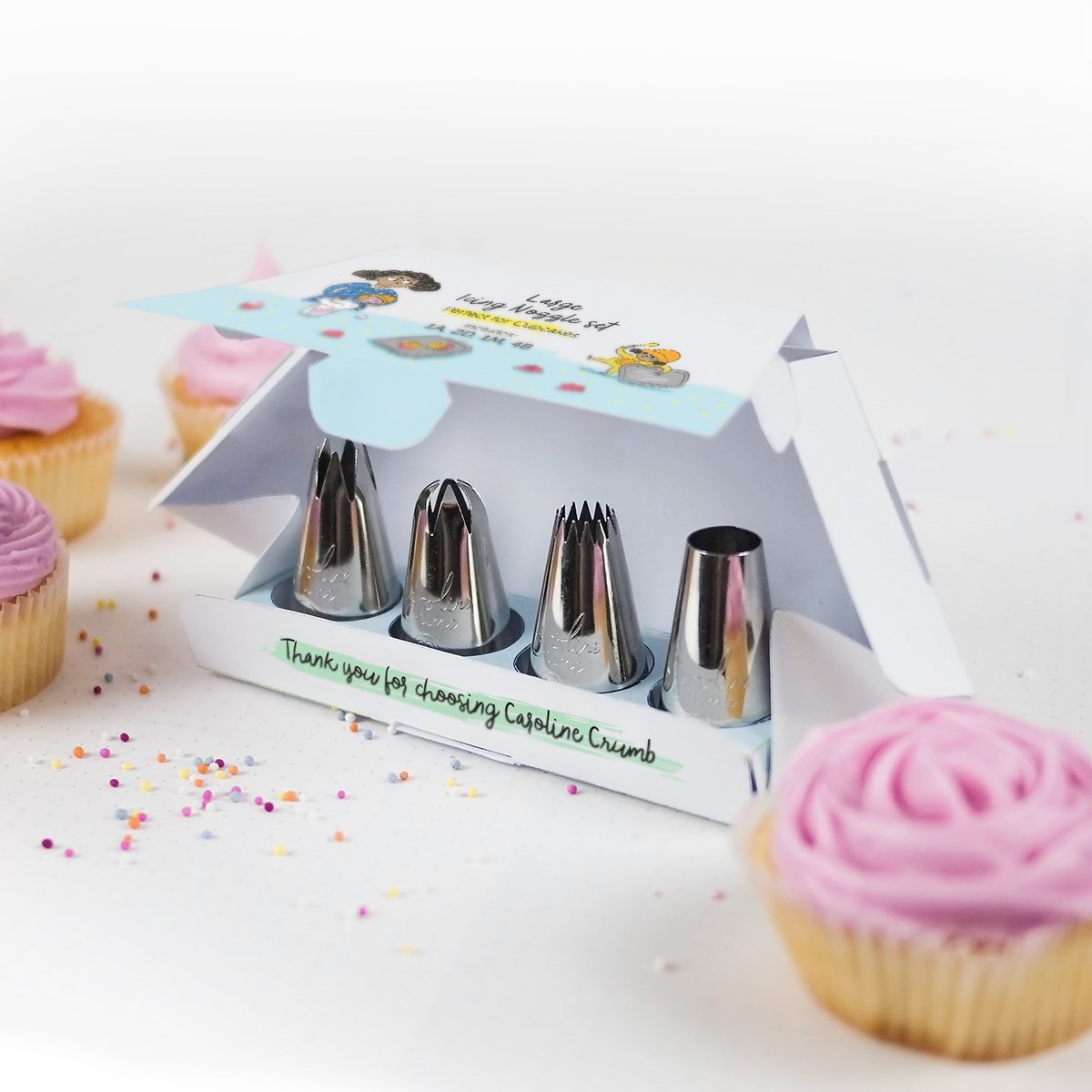 Cookies Phantomsky 5 Pieces Icing Piping Nozzles Writing Tips Set