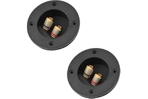 2 Pcs Speaker Terminal Box,2 Way Speaker Box Terminal Binding Post Cup,Speaker Terminal Binding Post, DIY Home Car Stereo , f