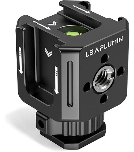 Mechrig Cold Shoe Adapter With Dual 1/4 & 3/8 Screw Mount - Aluminum