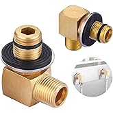 2PCS Installation Kit Commercial Faucet, iVIGA Wall Mounting Faucets Installation kit Replacement 1/2" NPT, Back Splash Mount Set Connector Adapter for Stainless Steel Commercial Prep & Utility Sink