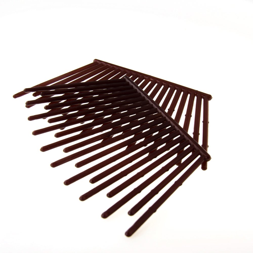 WeLoveBeads Zigzag Hair Comb 11.5 x 7 cm in Havana – Made in Germany – Pack of 2 — image 1