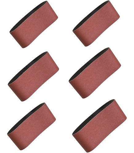 10-Piece 4x36 Inch Zirconia Sanding Belts Assortment - 80 Grit For Metal, Wood, Rust Removal