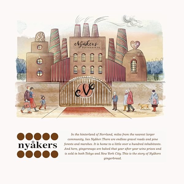 NYAKERS GINGER SNAPS COOKIES, ORIGINAL, AUTHENTIC SWEDISH GINGERBREAD, BLEND OF GINGER, CLOVE, CINNAMON, VEGAN, BOTANICAL MAILING TIN, 26.4 OZ