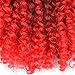 Ombre Color Marlybob Crochet Braiding Hair ELEGANT MUSES Afro Kinky Curly Jerry Curl Braids Kanekalon Synthetic Hair (8