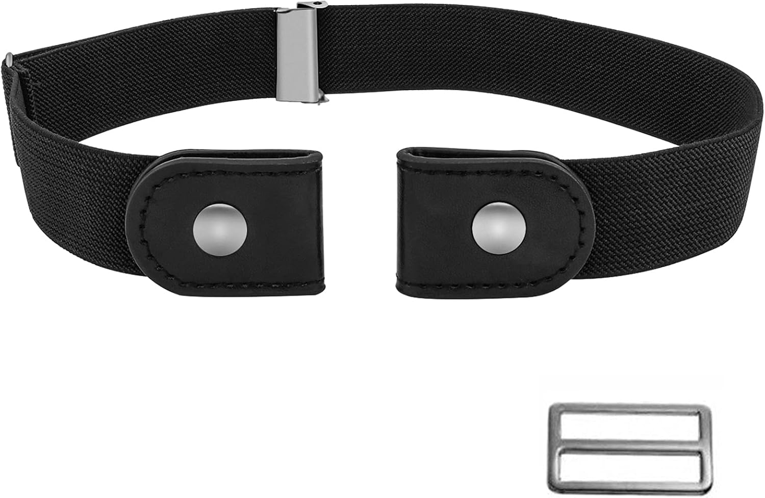 No Buckle Elastic Stretch Belts for Men Women, Buckle Free Adjustable