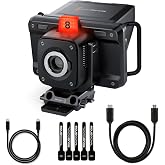 Blackmagic Design Studio Camera 4K Plus G2 Live Production Camera Bundle with 10ft HDMI 2.0 Cable, 6ft USB-C Cable, and 5-Pack of SolidSignal Cable Ties (CINSTUDMFT/G24PDDG2)