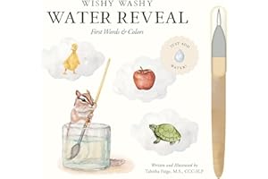 Wishy Washy (Water Reveal Edition): A Reusable Water Reveal Activity Book Teaching First Words and Colors