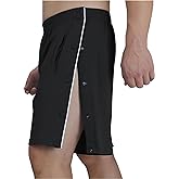 Tear Away Shorts for Men Post Surgery Snap Knee Leg Hip Surgical Leg Side Open Pants