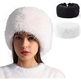 PIKBIU Faux Fur Headband with Elastic
