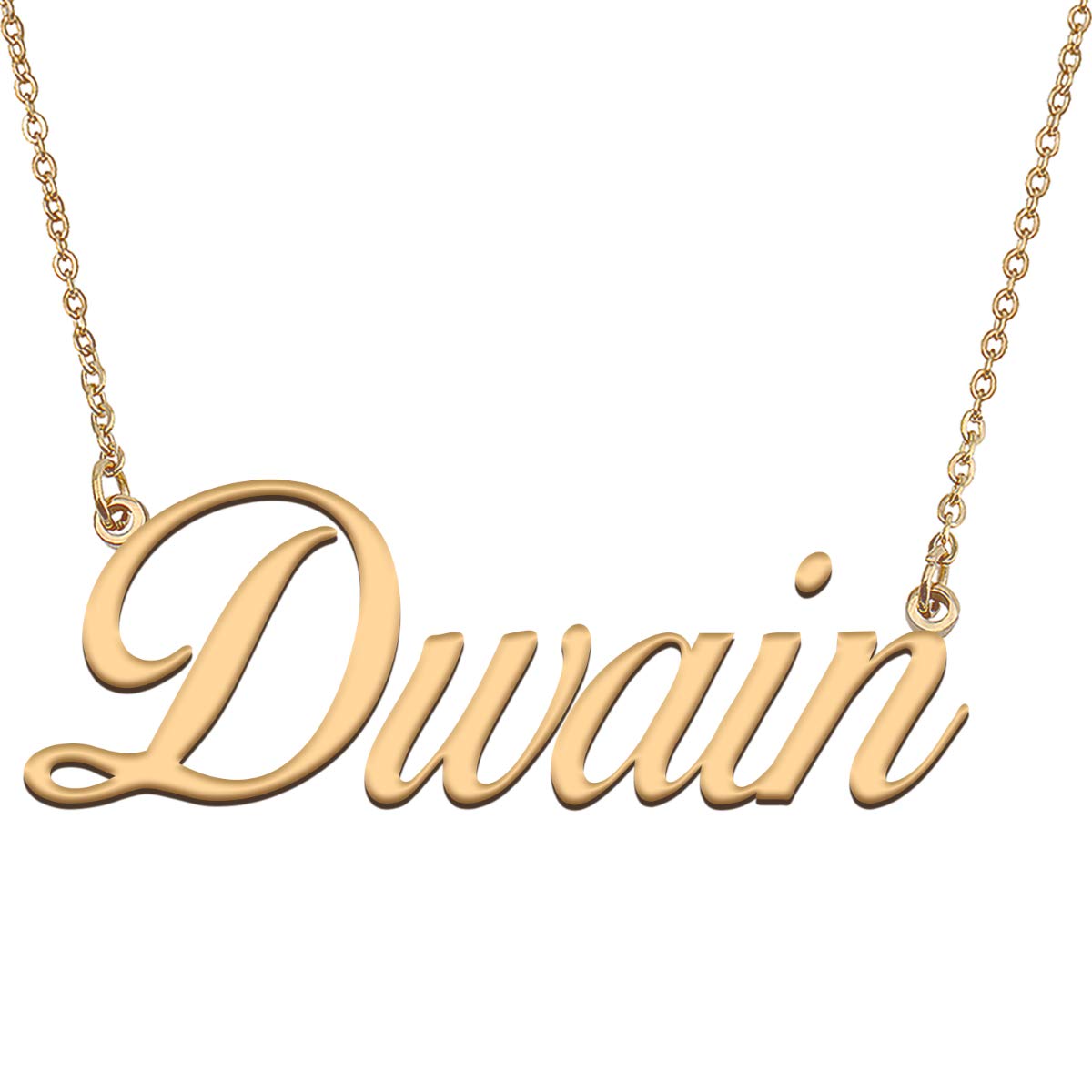 HUAN XUN Customized Custom Simple Any Name Necklace