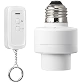 DEWENWILS Remote Control Light Lamp Socket E26/E27 Bulb Base, Wireless Light Switch and Receiver Kit, No Wiring Required, Pro